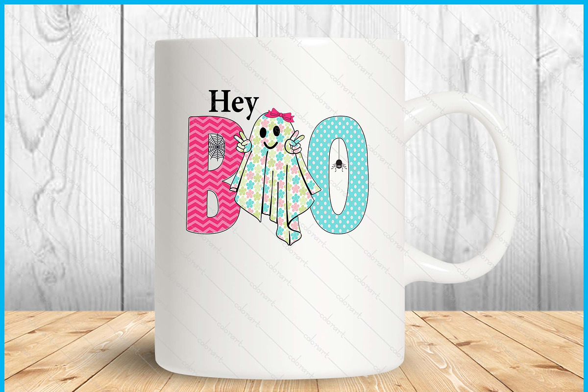 Hey Boo Halloween Pun Ghost Spooky, a Graphic by Creativeusart (Photo 3 of 4)