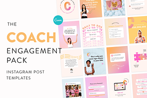 Coach Instagram Bundle For Canva