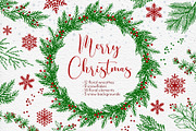 Christmas svg set New Year wreathes, a Seasonal Illustration by DigitalArsiart (Thumbnail 1 of 6)