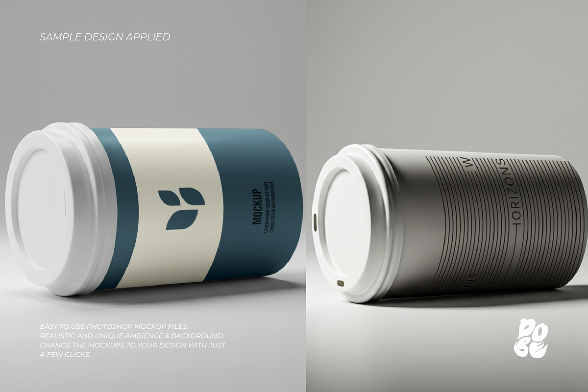 White Cup Mockup Set - Vol 1, a Product Mockup by DOBE Studio (Photo 2 of 4)