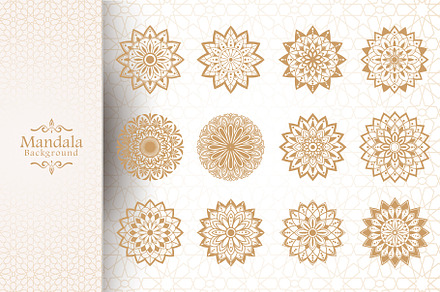 Flower luxury mandala background