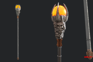 5 Fantasy Stylish Staff -PBR-