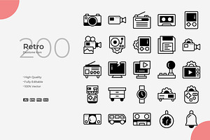 Retro Duotone Icons