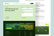 Agriculture Website Design, an UI Kit Template by Ahmed Rubel (Thumbnail 4 of 4)