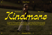 Kindmore - Reverse Script, a Script Font by Invasi Studio (Thumbnail 1 of 11)