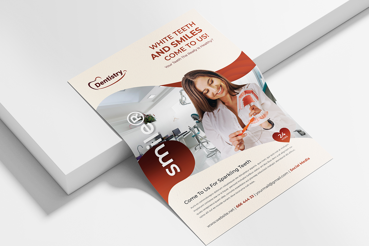 Dental Flyer Templates (Editable), a Flyer Template by Creativpixl (Photo 2 of 4)