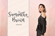 Santa Monica, a Script Font by Larin Type Co. (Thumbnail 7 of 9)