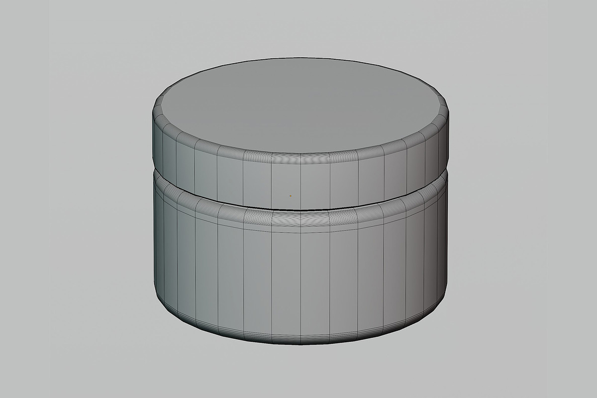 Cosmetic jar 3d model, an Object 3D Model by fahad121 (Photo 5 of 5)