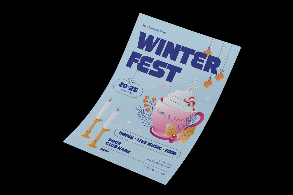 Winter Festival Flyer, a Flyer Template by Neermana (Photo 2 of 4)