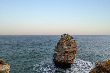 Breaking waves on the rocky coast of, a Nature Photo by verkelis