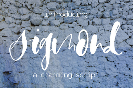 Sigmond Font, a Script Font by SophieSaxo