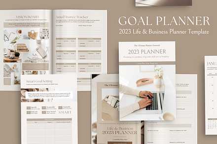 Goal Planner Workbook, Vision board