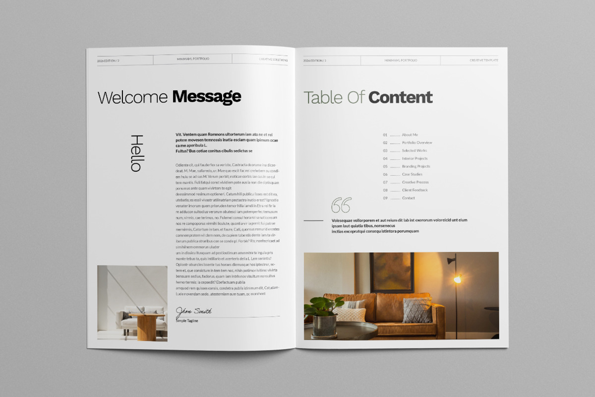Portfolio Template Canva, a Brochure Template by Pixelpick (Photo 2 of 9)