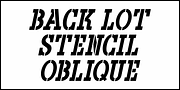 Back Lot Stencil JNL, a Font by Jeff Levine Fonts (Thumbnail 4 of 5)