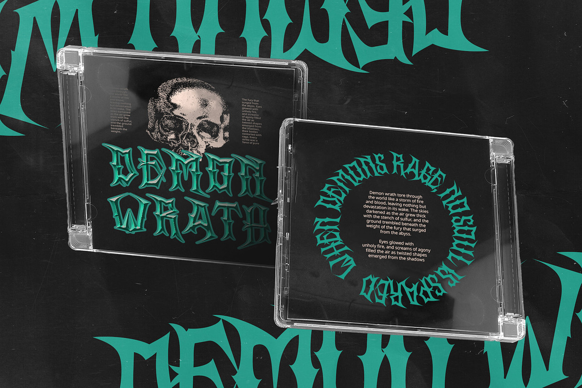 CS Gangsta – Black Metal Font, a Blackletter Font by Craft Supply Co. (Photo 6 of 8)