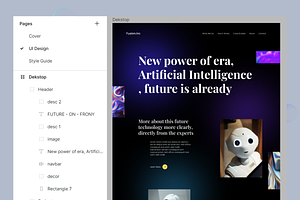 Artificial Intelligence Landing Page