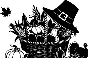 Thanksgiving Harvest Silhouette, an Illustration by Creativeshirt (Thumbnail 37 of 51)