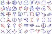 Mystical Symbols Astrology Icons set, an Icon by Vector Portal (Thumbnail 4 of 9)