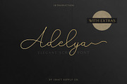 Adelya - Elegant Signature Font, a Script Font by Craft Supply Co. (Thumbnail 2 of 12)