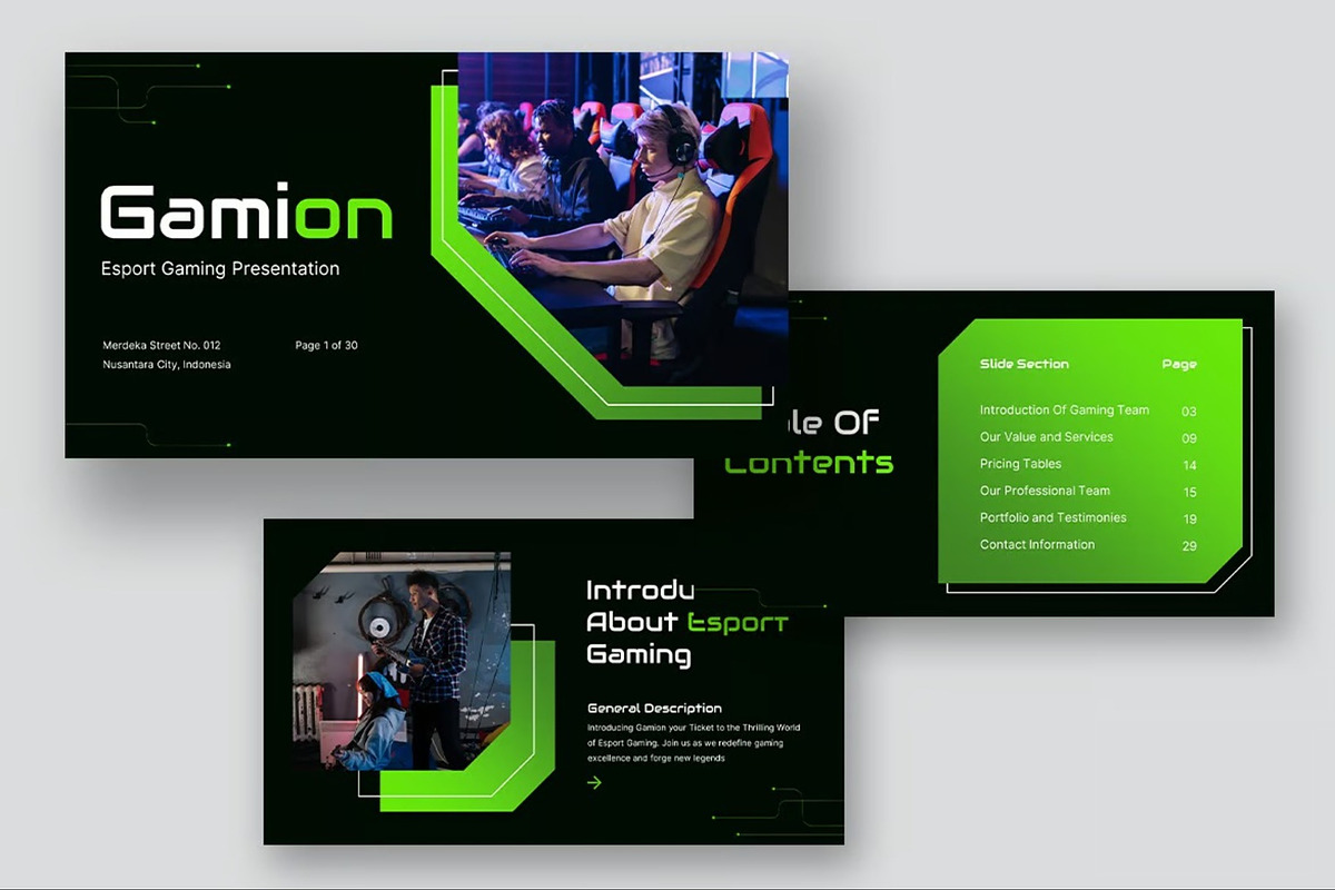 Esport Gaming Powerpoint Templates, a Presentation Template by Fit-tee (Photo 7 of 10)