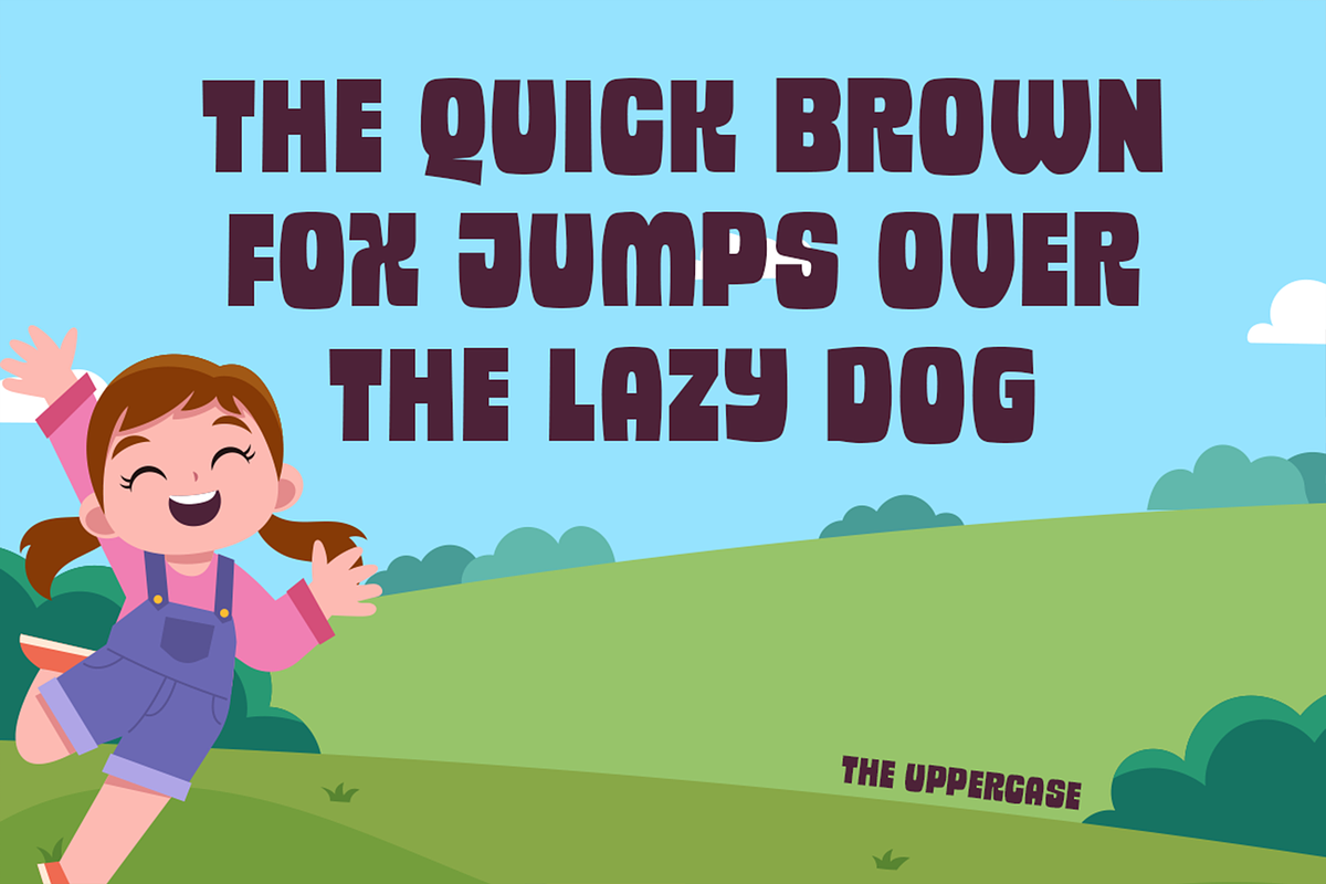Jog Woiner - Bouncy Playful Fonts, a Sans Serif Font by Konstantine Studio (Photo 2 of 4)