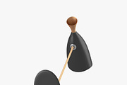 Wall lamp in black and gold, an Object 3D Model by CGTales (Thumbnail 4 of 12)