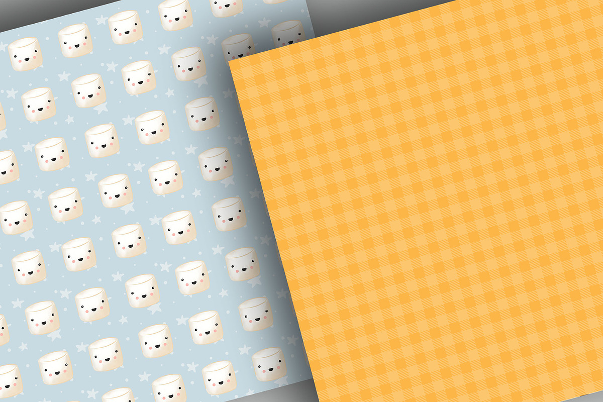 Cute Smore's digital paper pack, a Pattern Graphic by designloverstudio (Photo 6 of 7)