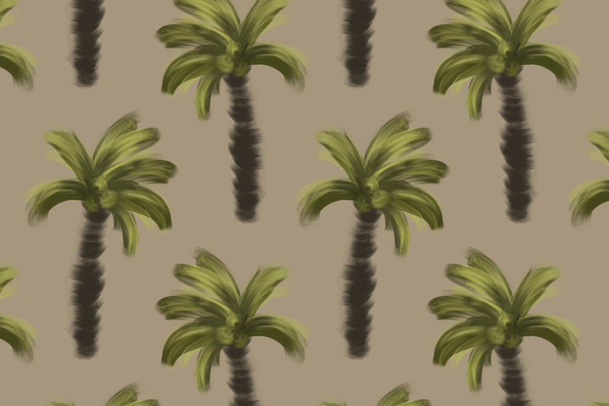 Tropical palms grid seamless pattern, a Pattern Graphic by Nocito Design (Photo 5 of 6)