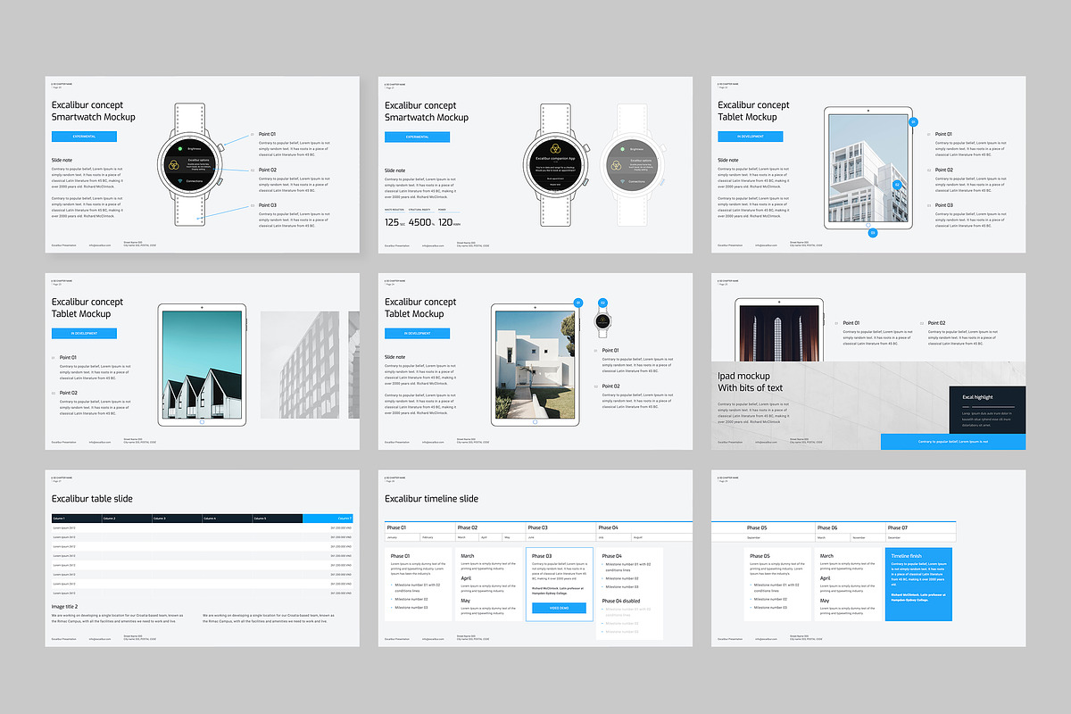 Excalibur Keynote template, a Presentation Template by JustHex (Photo 3 of 6)
