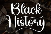 Black History | Script Font, a Handwritten Font by Scratchones (Thumbnail 1 of 9)