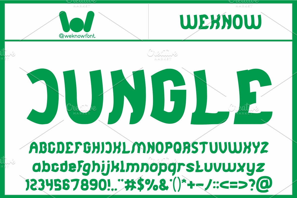 Jumping and Running font, a Font by weknow (Photo 4 of 5)