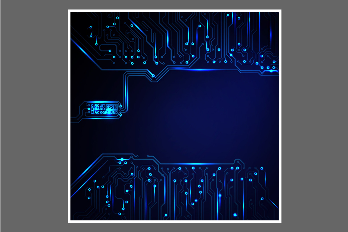 -50% Circuit boards backgrounds set, a Background Graphic by frost_newt (Photo 3 of 11)
