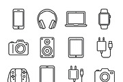 43 Everyday Electronics Icon Set, an Outline Icon by adenpinkstore (Thumbnail 2 of 5)