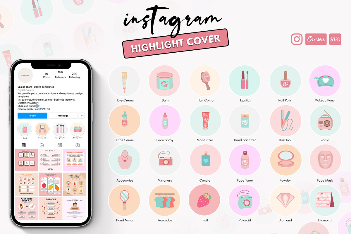 Instagram Beauty Advisor CANVA, a Social Media Template by Analogi Studio