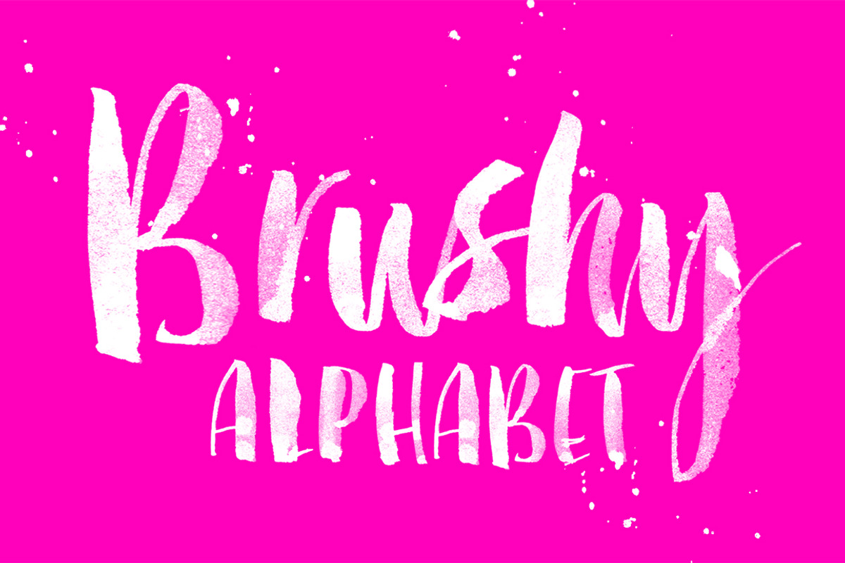 Brushy Alphabet, an Illustration by Molly Jacques