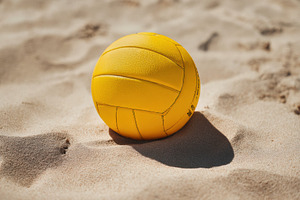 Beach volleyball on sand, a Sports & Recreation Photo by Virgo Studio