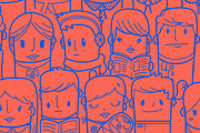 Seamless people pattern 1, a Pattern Graphic by Beatriz Gascón (Thumbnail 4 of 5)