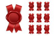Wax Seal. Vector Set., an Object Graphic by Gomolach (Thumbnail 2 of 11)