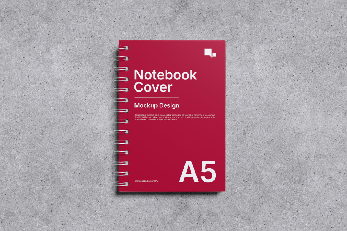 Notebook Cover Mockup, a Product Mockup by xavier_studio (Photo 3 of 5)