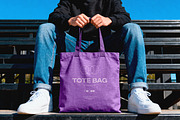 Canvas Tote Bag Mockup, a Product Mockup by Design Squad (Thumbnail 2 of 4)