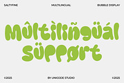 Saltyfine – Fun Bubble Display Font, a Sans Serif Font by Unicode Studio (Thumbnail 10 of 10)