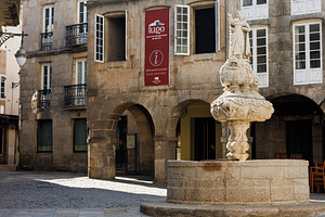 Historic Baroque Fountain of San Vicente, Praza do Campo, Lugo,, an Architecture Photo by Bepslabor