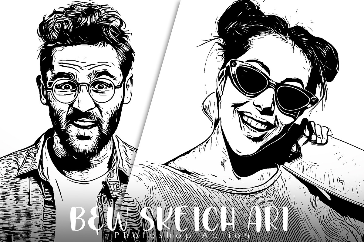 BUNDLE! 6 in 1 Sketch Action-80% OFF, an Action Add-On by Vatdesign (Photo 4 of 15)