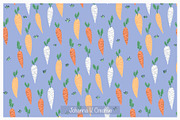 Cute Bunnies Carrots Floral Designs, an Illustration by Johanna V. Creative (Thumbnail 2 of 4)