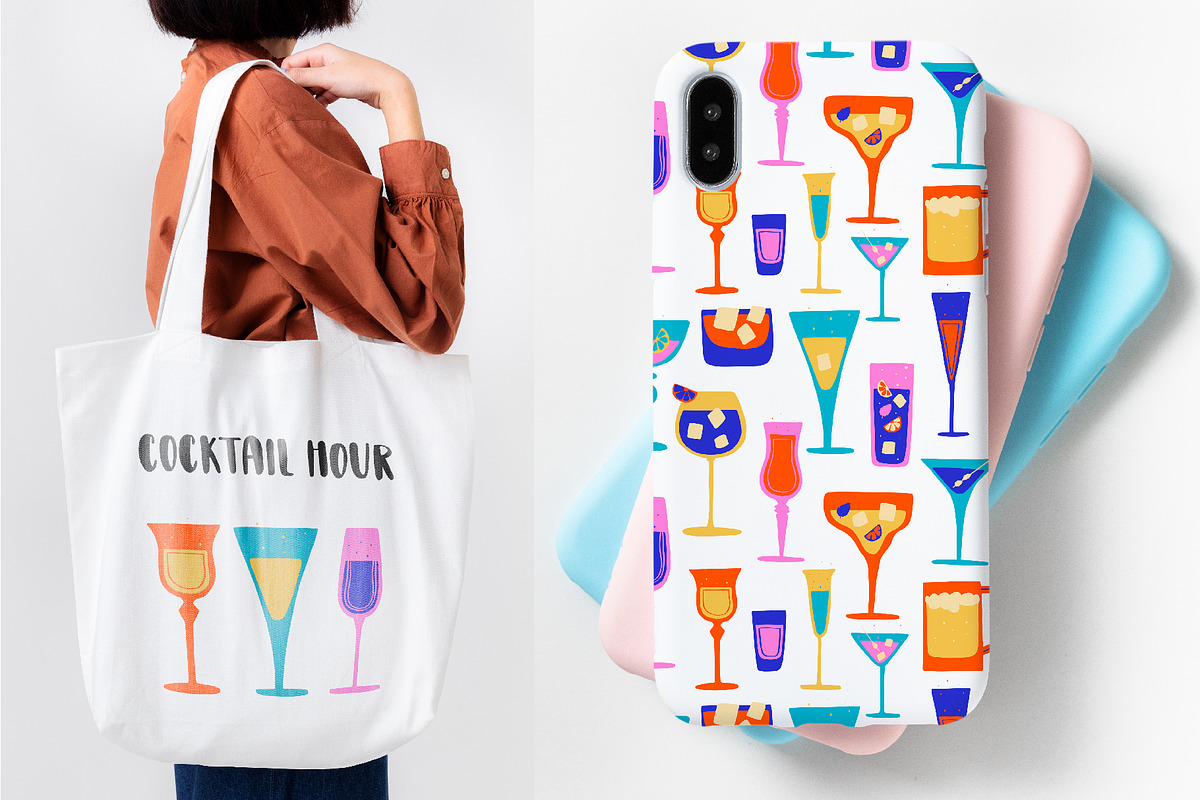 Bar drinks and bottles, a Food Illustration by lexminci (Photo 12 of 17)