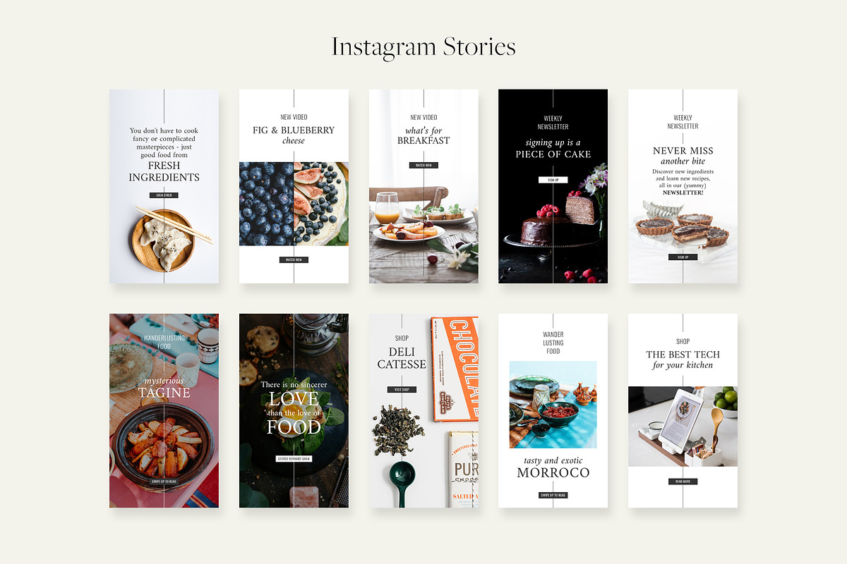 Minimal Food Instagram Pack, a Social Media Template by Studio Mindu (Photo 6 of 8)