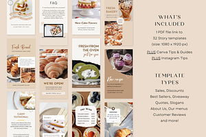 Bakery Instagram Story Templates