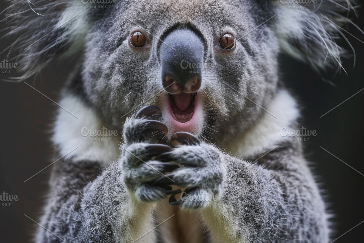 236 surprised animals, an Animal Photo by Handmadefont (Photo 78 of 241)