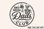 Anti Social Dads Club SVG, a Seasonal Illustration by Rose Art (Thumbnail 7 of 8)