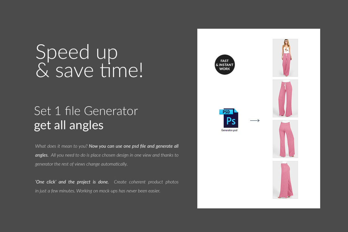 Lounge Pants Mock-ups Set, a Household Mockup by Mocca Mockups Store (Photo 6 of 14)